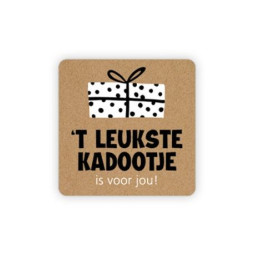 sticker leukste kadootje kraft