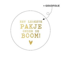 sticker kadootje boom