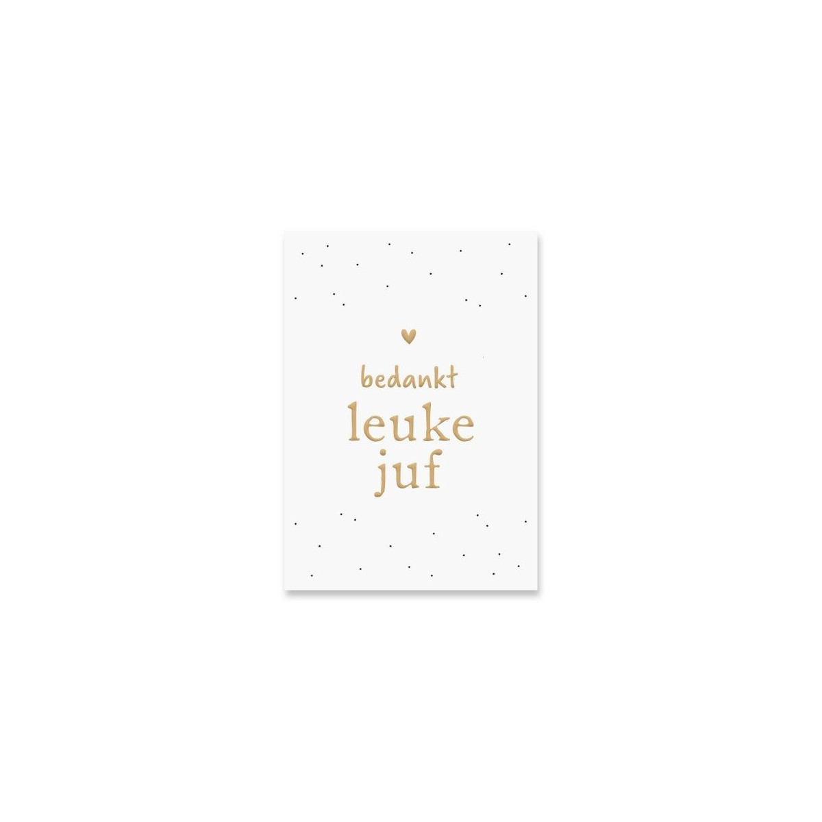 Kaart bedankt leuke juf