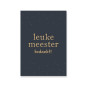 kaart meester bedankt donkerblauw