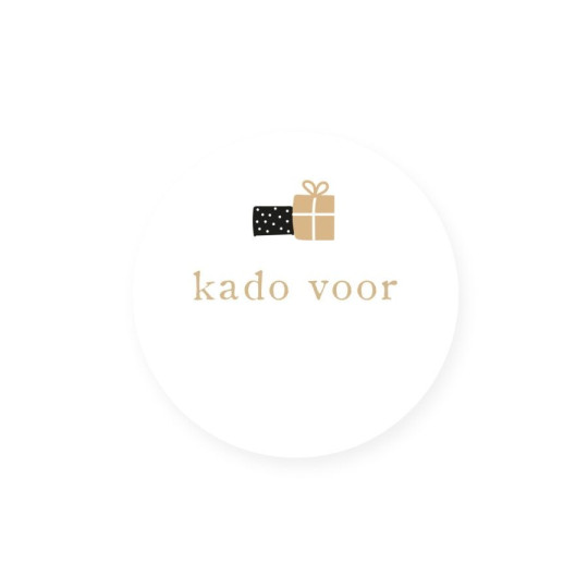 kadosticker kado voor goudfolie