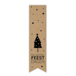 labelsticker kraft feestdagen