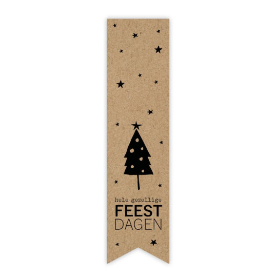 labelsticker kraft feestdagen
