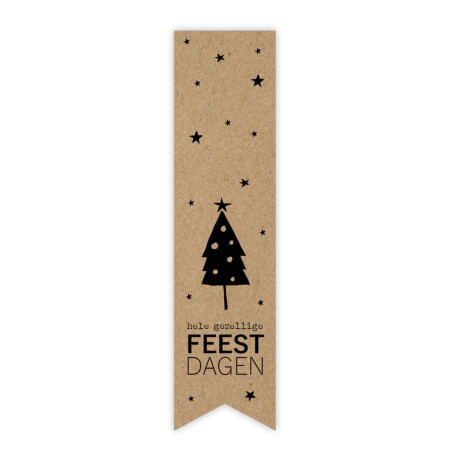 labelsticker kraft feestdagen
