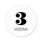 sticker 3 hoera
