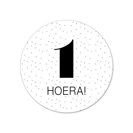 sticker 1 hoera