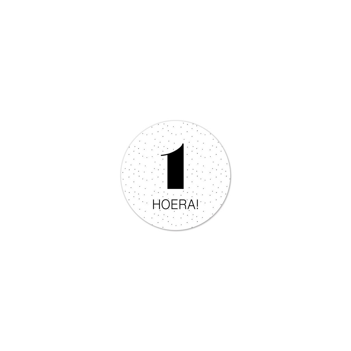 sticker 1 hoera