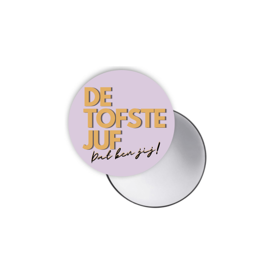 spiegeltje lila tofste juf