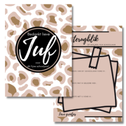 kaart terugblik juf leopard