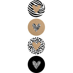 sticker wild hearts
