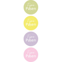 stickermix fijne pasen pastel