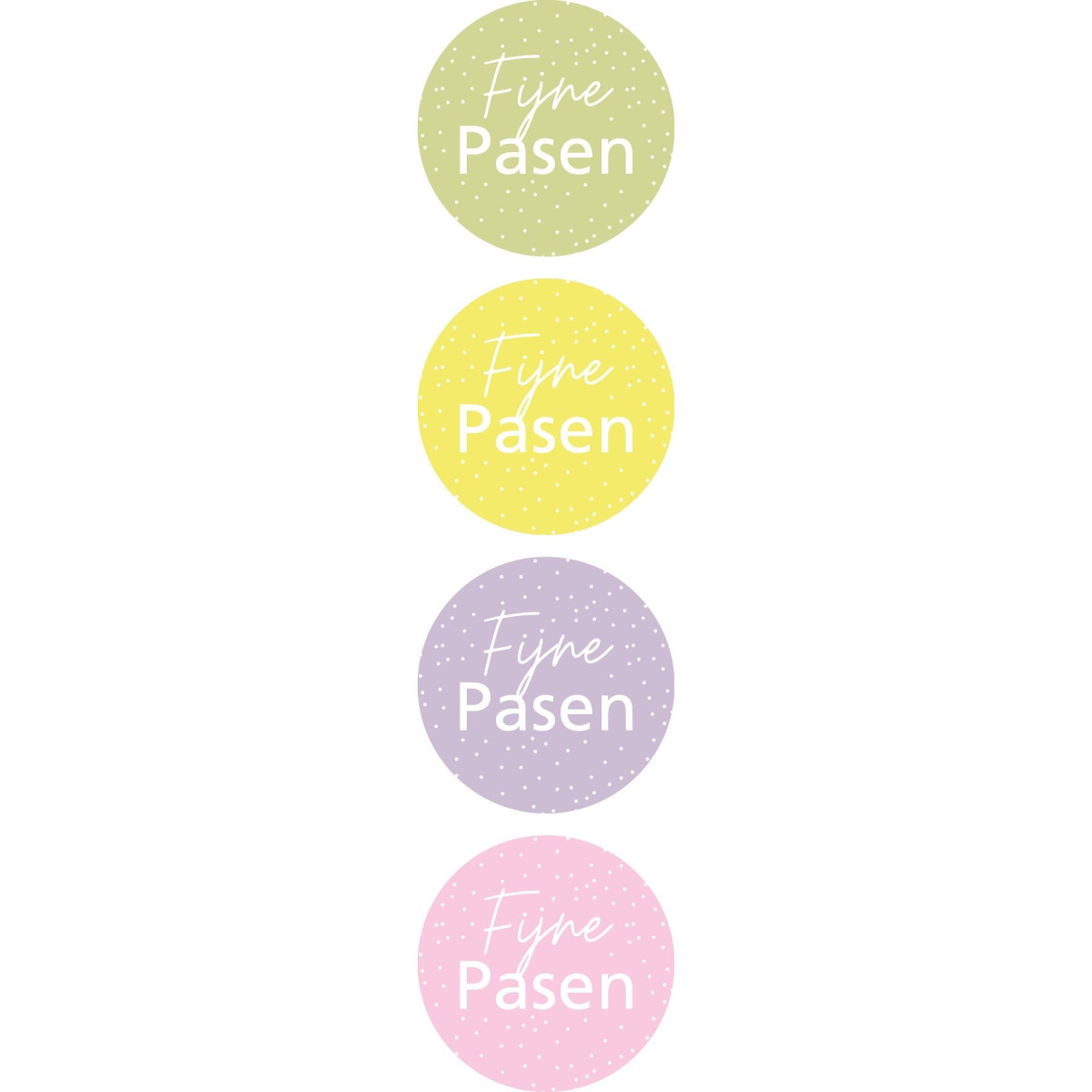 stickermix fijne pasen pastel