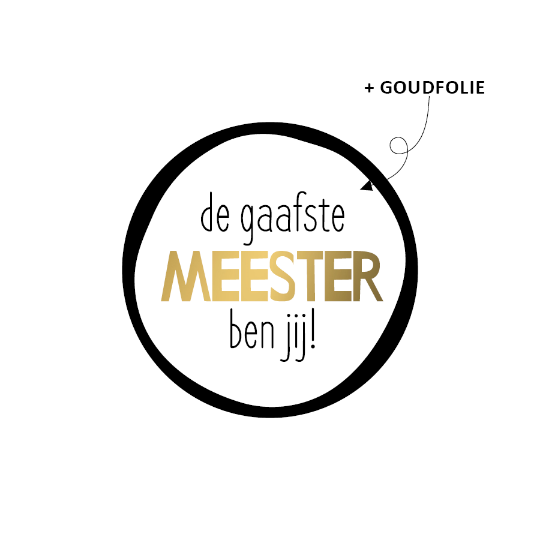 sticker gaafste meester