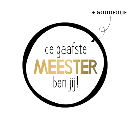 sticker gaafste meester