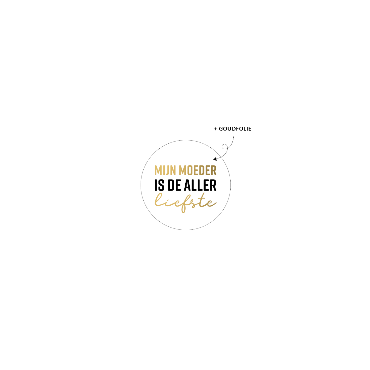 sticker moeder allerliefste