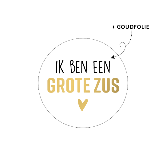 sticker grote zus goud