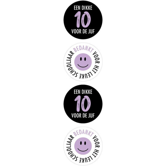 stickermix tien juf