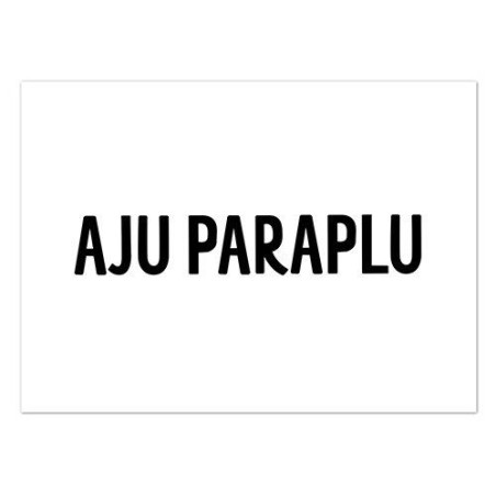 kaart aju paraplu zwart wit