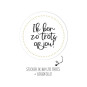 sticker trots op jou zwart wit