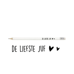 potlood wit juf liefste