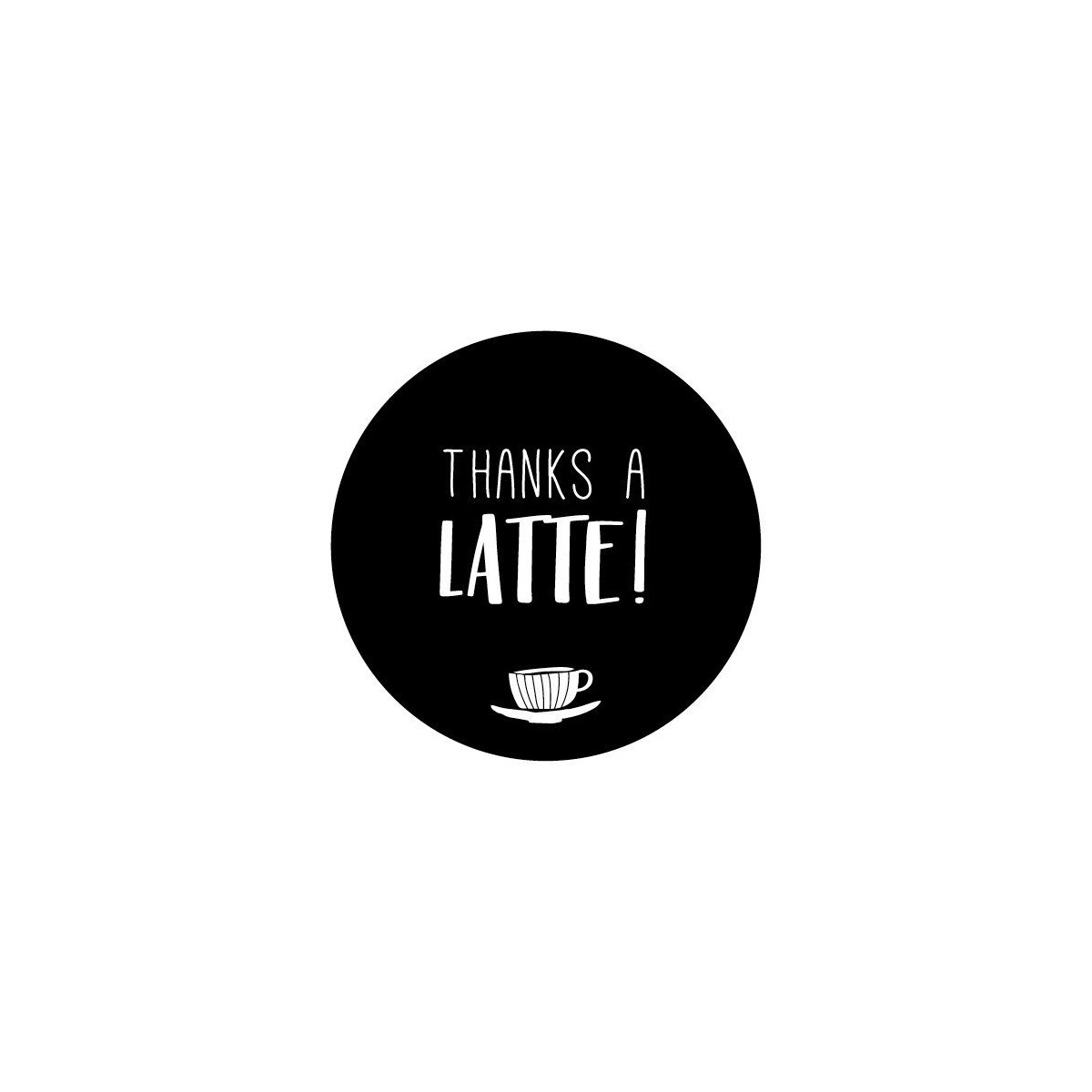 sticker thanks a latte