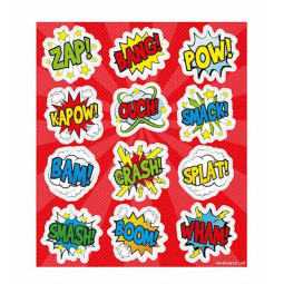 stickervel comic signs