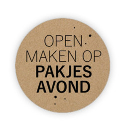 sticker kraft pakjesavond