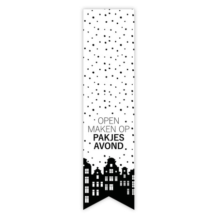 labelsticker openmaken op pakjesavond