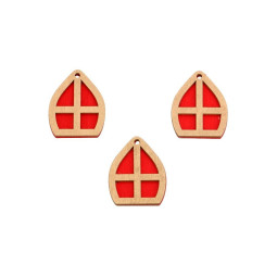 houten mijter deco