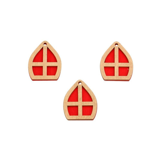 houten mijter deco