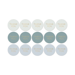 sticker thank you mint