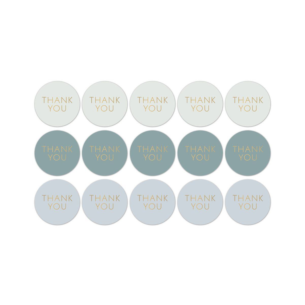 sticker thank you mint