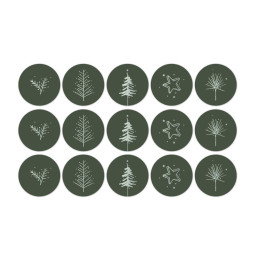 stickermix donkergroen