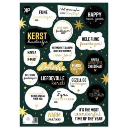 stickervel liefdevolle kerst