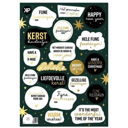 stickervel liefdevolle kerst