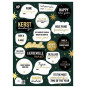 stickervel liefdevolle kerst