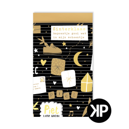 kadozakje pakjesfeest goud zwart