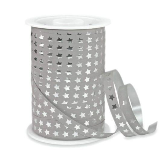 christmas lint sterren zilver taupe