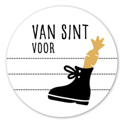 sticker schoen van sint