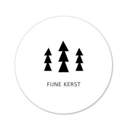 sticker fijne kerst kerstboom
