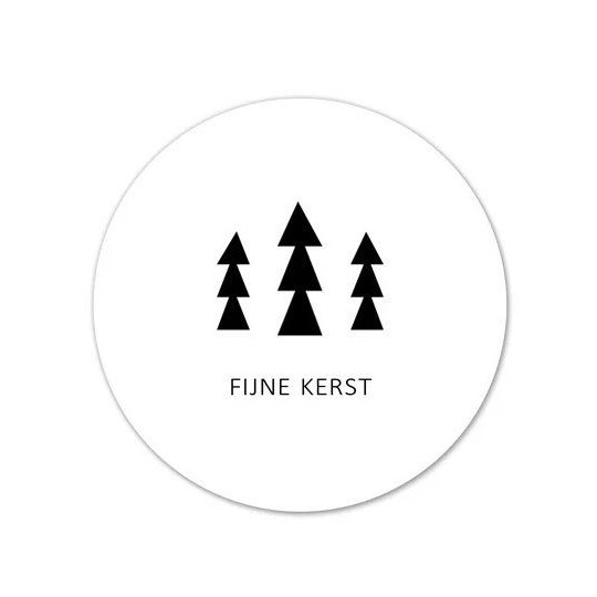 sticker fijne kerst kerstboom