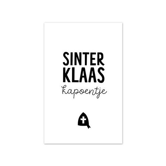 minikaartje sinterklaas kapoentje
