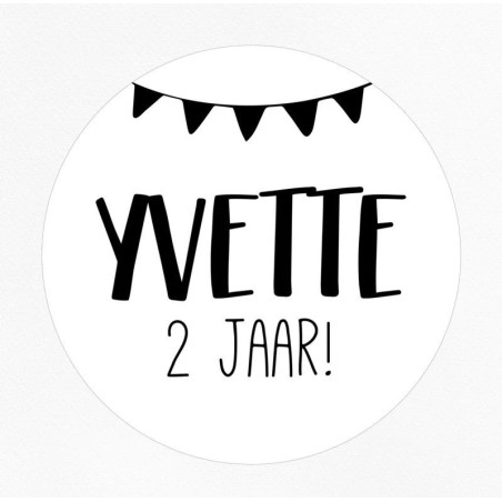 stickervel gepersonaliseerde vlaggetjes