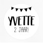 stickervel gepersonaliseerde vlaggetjes