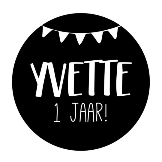 stickervel gepersonaliseerde vlaggetjes