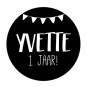 stickervel gepersonaliseerde vlaggetjes