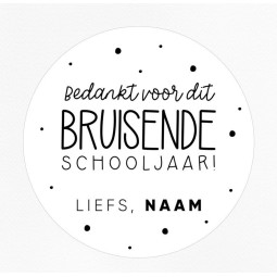gepersonaliseerde stickervel bruisende schoolljaar