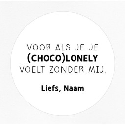gepersonaliseerde stickervel chocolony