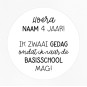 gepersonaliseerde stickervel zwaai gedag leeftijd