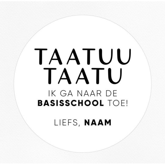 gepersonaliseerde stickervel taatuu